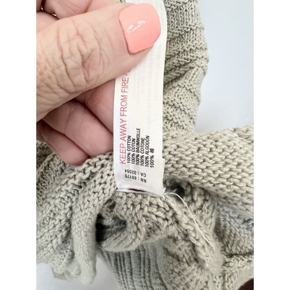 Free people beach cream oversized button up cardigan Sweater size medium Top - Picture 7 of 9